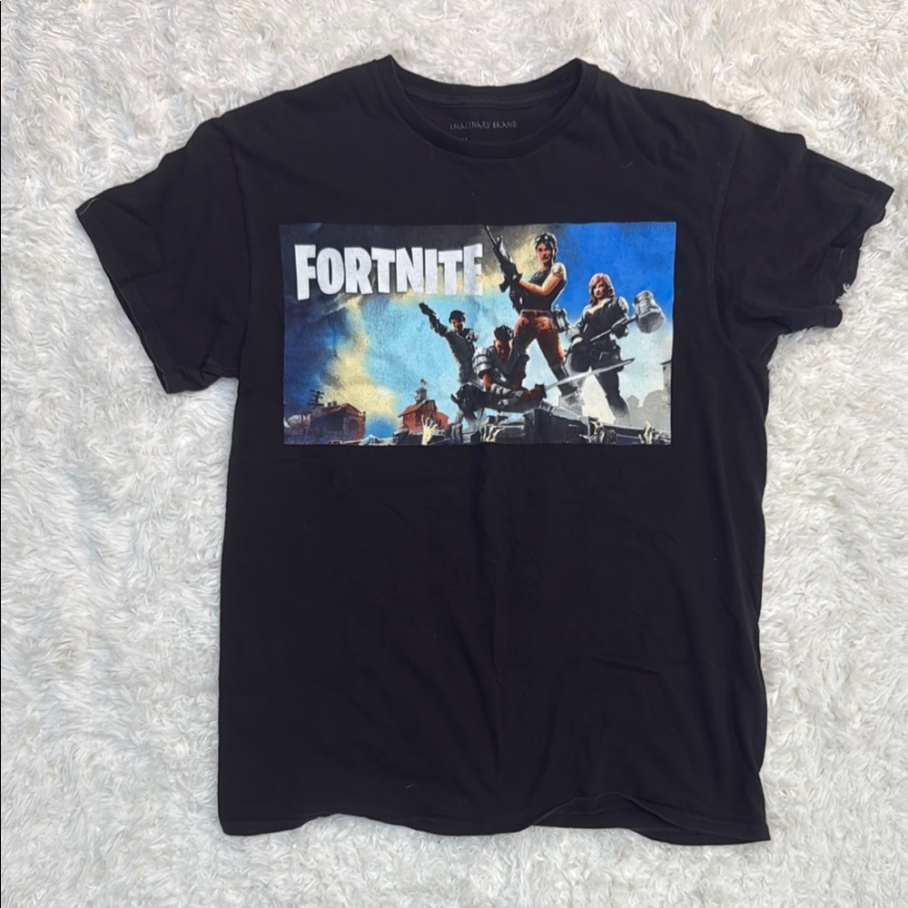 Black Fortnite Graphic T-Shirt